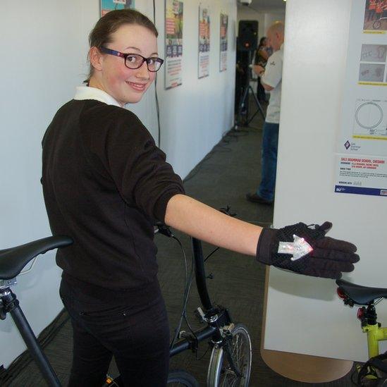 Girl with bike