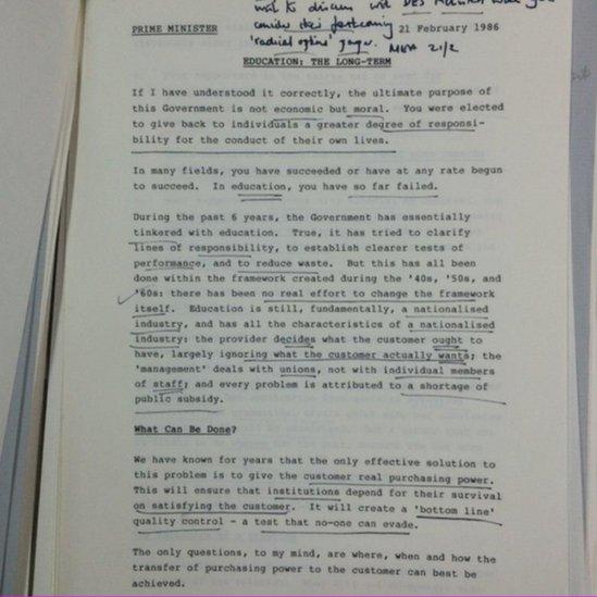 Oliver Letwin's memo released by the National Archives