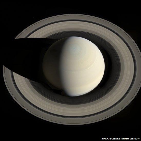 Saturn, pictured by Cassini