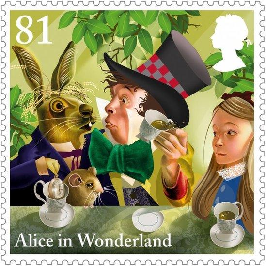 Alice in Wonderland stamp