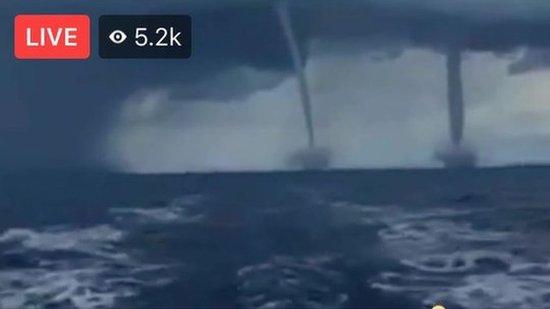 A Facebook Live claiming to show a double tornado approaching Florida was part of hurricane Irma was actually footage from at least 2007.