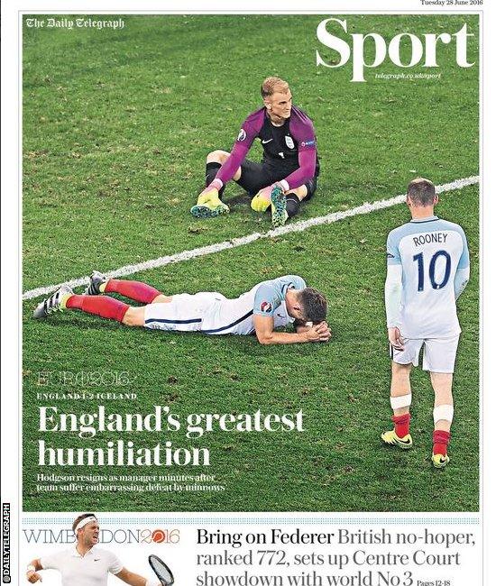 Daily Telegraph back page