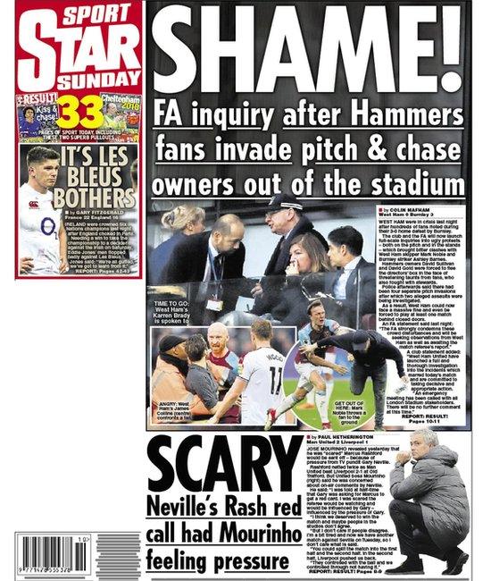 Sunday Star back page