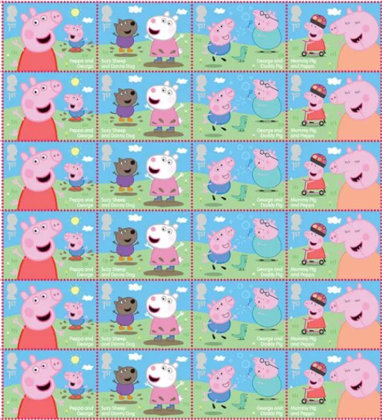 Peppa pig stamps