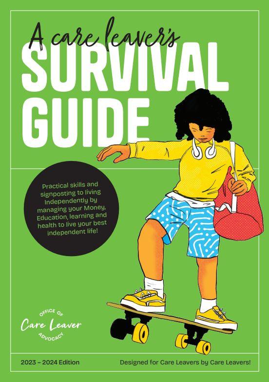 cover of book which is green and features a teen on a skateboard