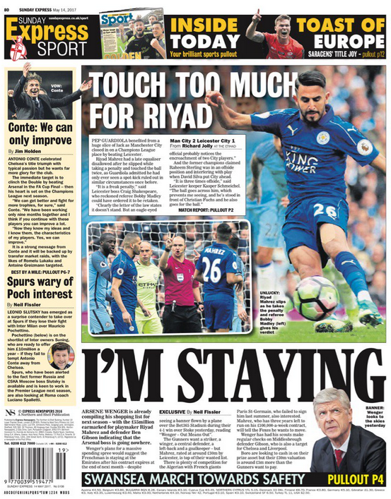 Sunday Express sport section