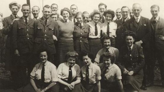 Met Office staff during World War Two