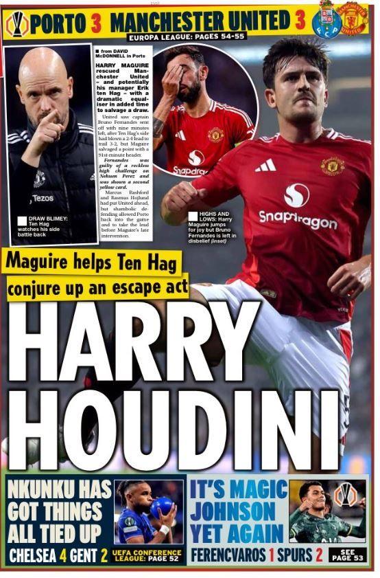 Star back page: 'Harry Houdini'