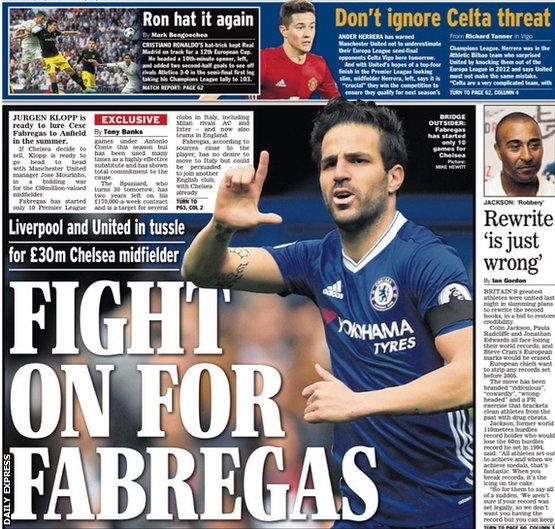 Daily Express back page