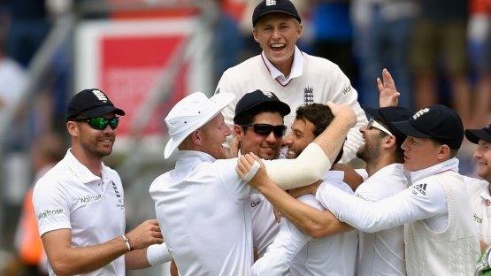 England celebrate