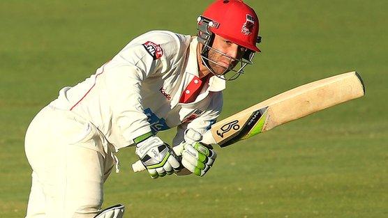 Phil Hughes batting for South Australia earlier this month