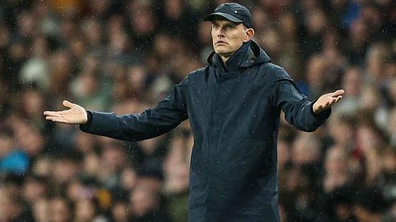 England head coach Thomas Tuchel on the touchline during the World Cup qualifier against Serbia