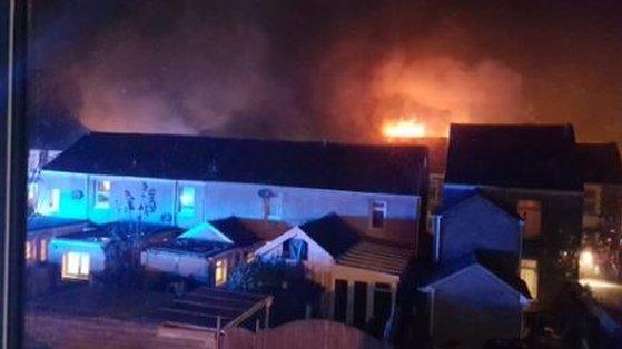 Fire in Lombard Street, Neath