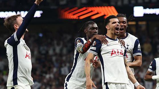 Tottenham celebrate