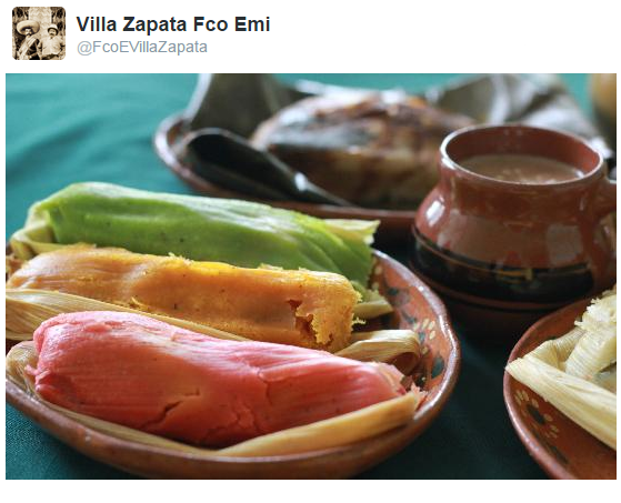 Tamale fan @FcoEVillaZapata shared this photo of the traditional dish