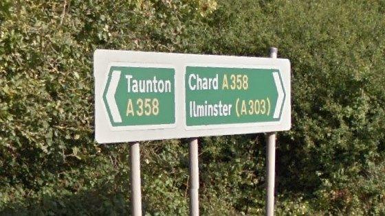 A358 sign