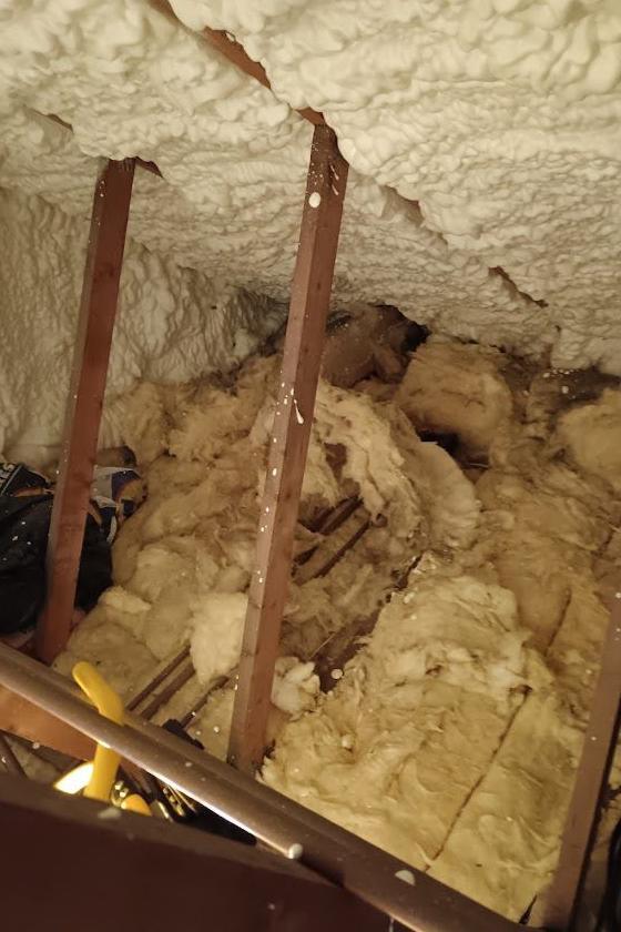 insulation in the loft of a house
