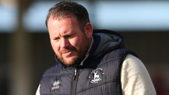 Darren Sarll pictured while in charge of Hartlepool United