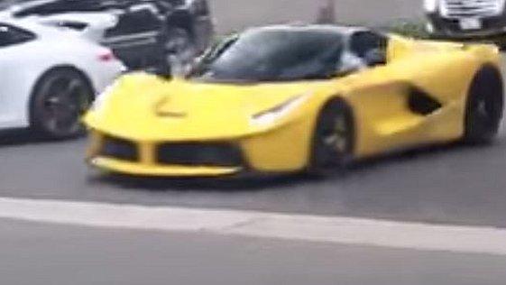 Sheikh Khalid Hamad Al-Thani's Ferrari was filmed by passers-by racing through Beverly Hills