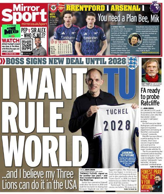 Mirror back page: 'I want Tu rule the world'