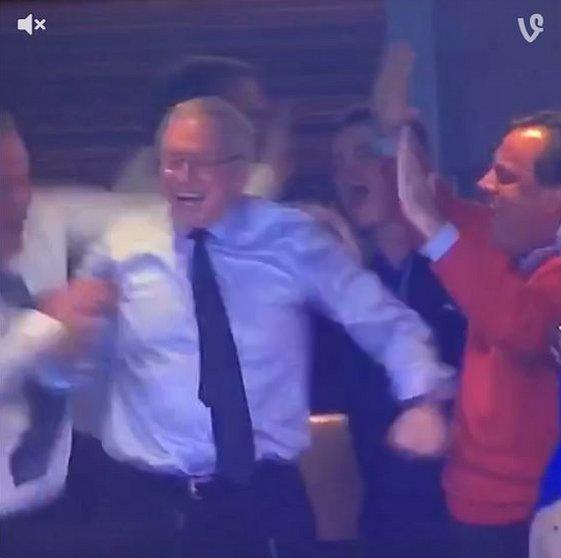 Chris Christie attempts high five resulting in group hug