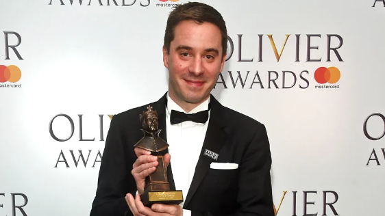 James Graham with his Olivier Award