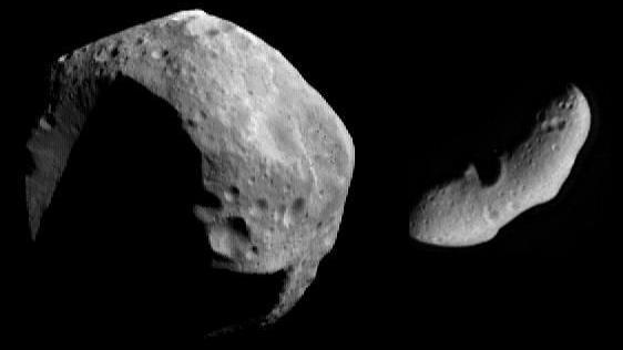 two asteroids next to each other