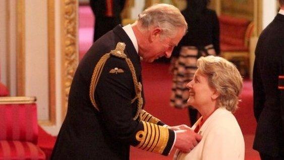 The Prince of Wales and Sandi Toksvig