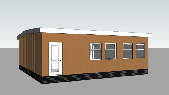 3D image of the modular classroom at Moat House school