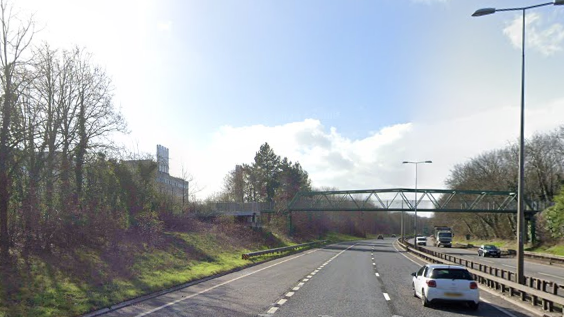 Footbridge over Soke Parkway