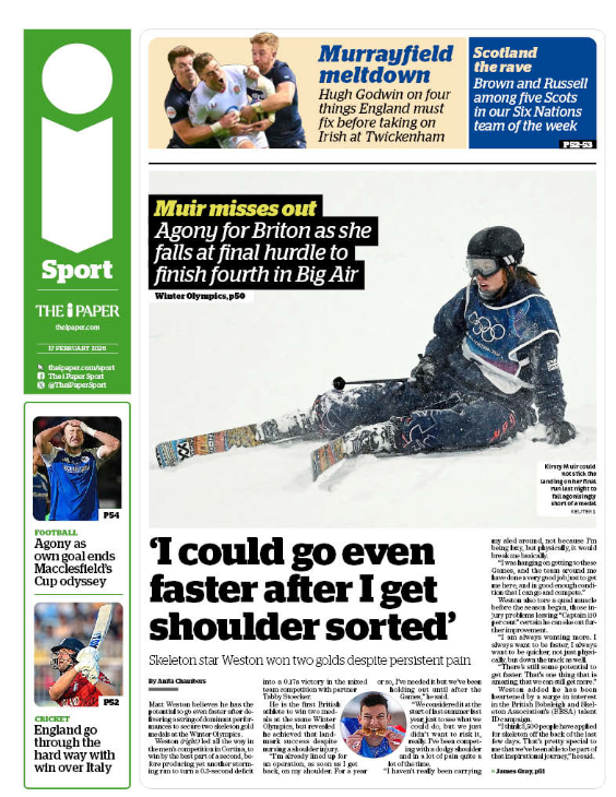 i Paper sport section