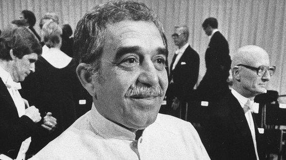 Gabriel Garcia Marquez receives the Nobel Prize in 1982