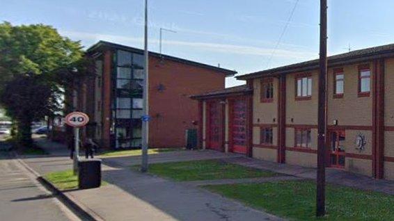 The boy was knock off his bike outside Lincoln North Fire Station