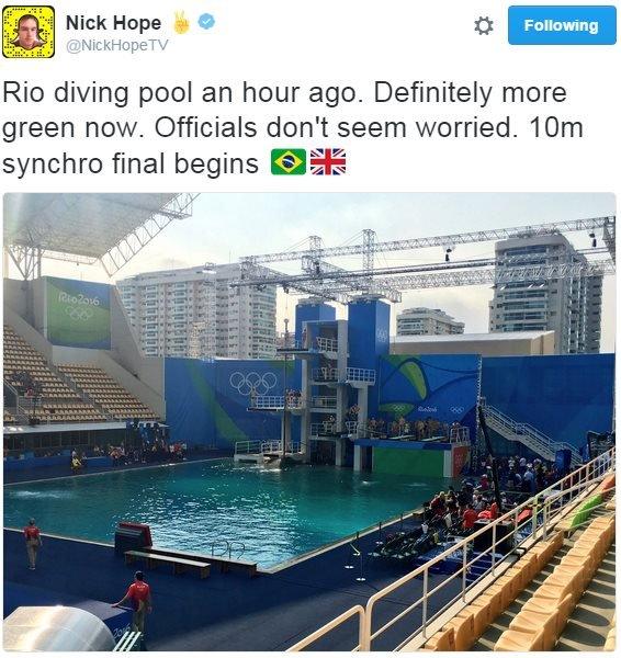 Olympic diving pool