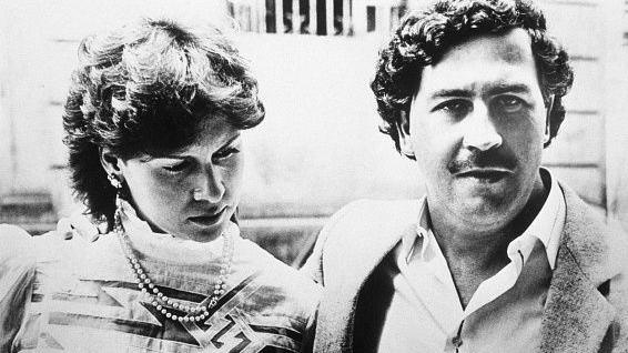 Pablo Escobar and his wife Maria. 