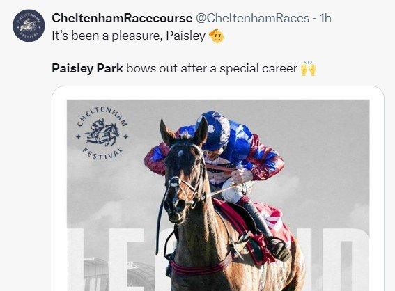 Cheltenham pays tribute to Paisley Park