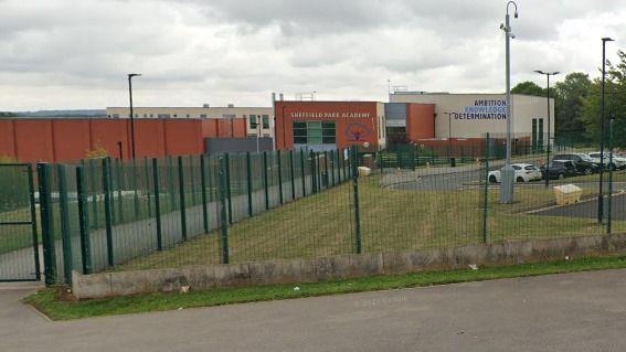 A photo of Park Academy from outside its school gates.