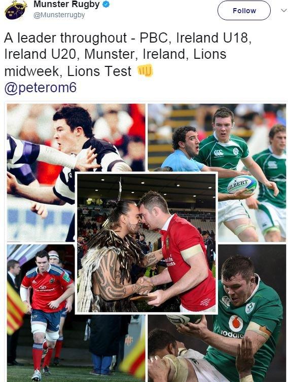 Munster tweet