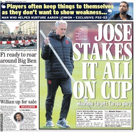 Daily Express back page