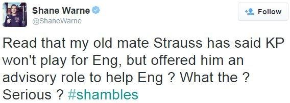 Shane Warne tweet