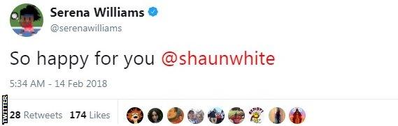 Shaun White tweet