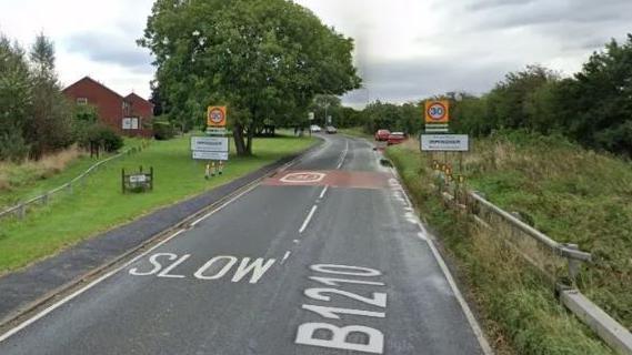 B1210 Habrough Road in Immingham