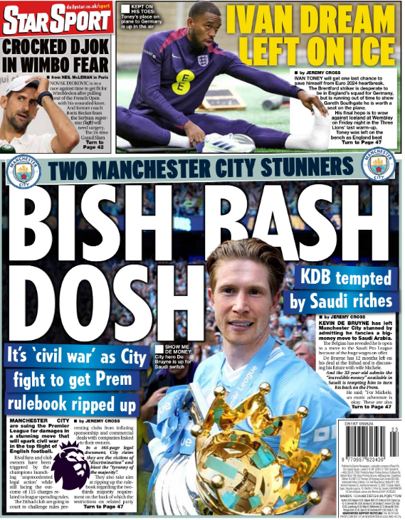 Daily Star back page