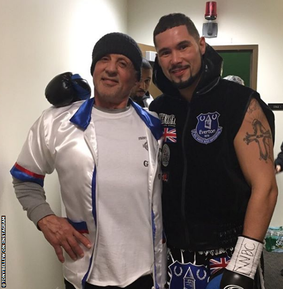 Bellew with Sylvester Stallone