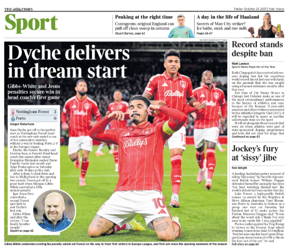  'Dyche delivers in dream start'