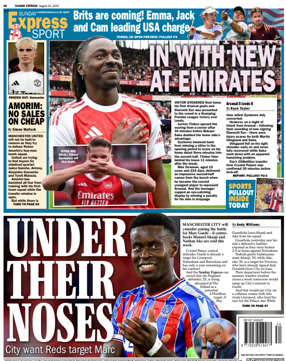 Express back page: 'Under their noses'