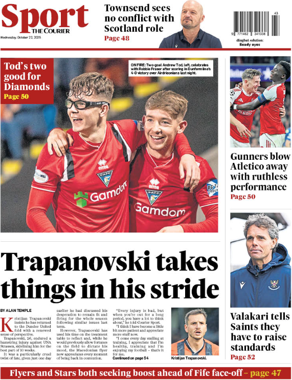 The Courier back page