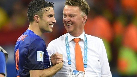 Robin van Persie and Louis van Gaal