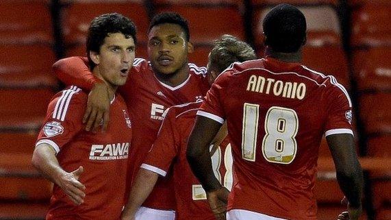 Nottingham Forest celebrate