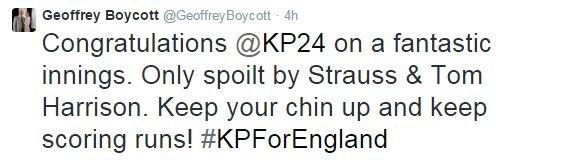 Geoffrey Boycott tweet